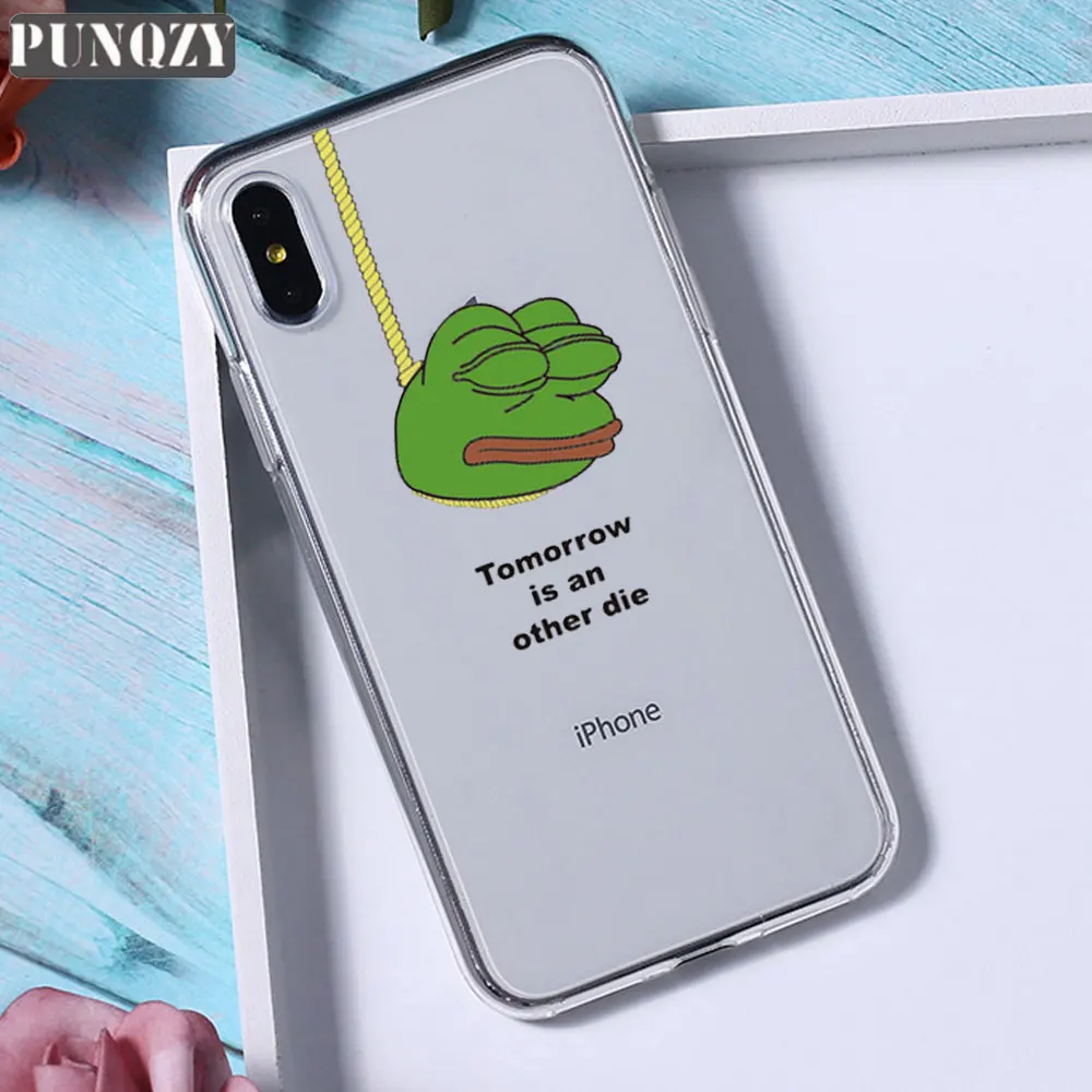 Забавный чехол для телефона Pepe The Frog Happy Cry fees Good Man для iPhone 11 pro max 6 6S 8 7 Plus 5 5S X XR XS MAX силиконовый чехол из ТПУ - Цвет: TPU A437