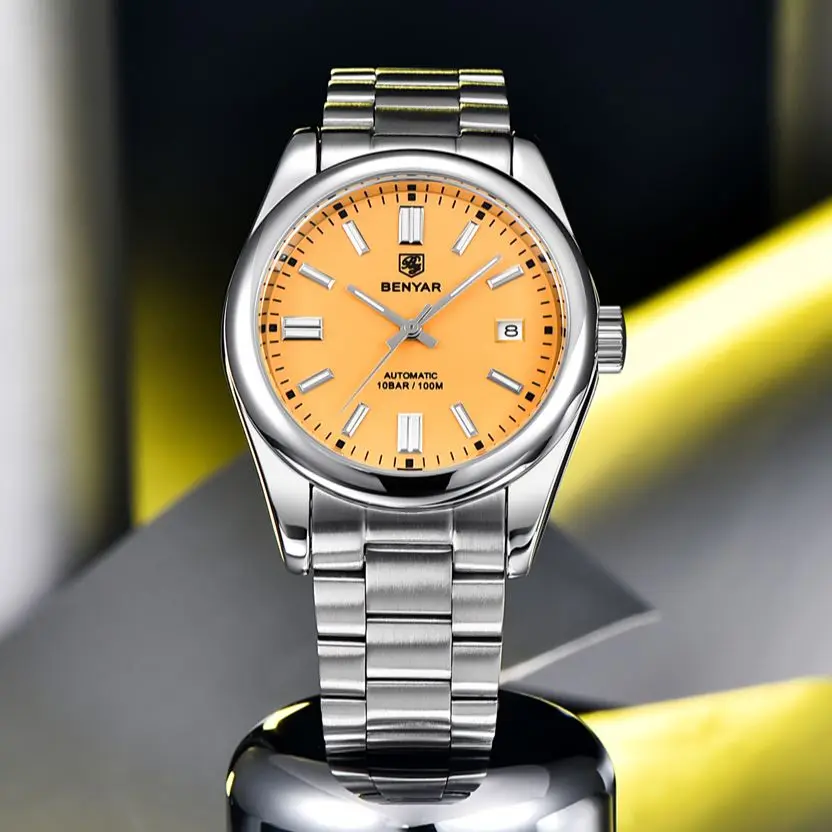 2021 39MM herren Uhren Mechancial Uhr Männer Luxus Automatische uhr für männer Edelstahl Wasserdichte Uhr Mann_voghion.com