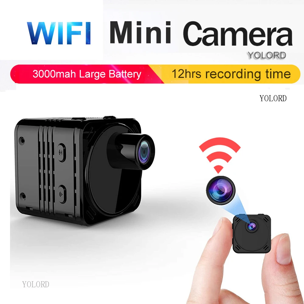 

2021 New Surveillance Camera Wifi IP Camcorder Car DVR DV Mini Full HD 1080P P2P CCTV Motion Detection Night Vision APP