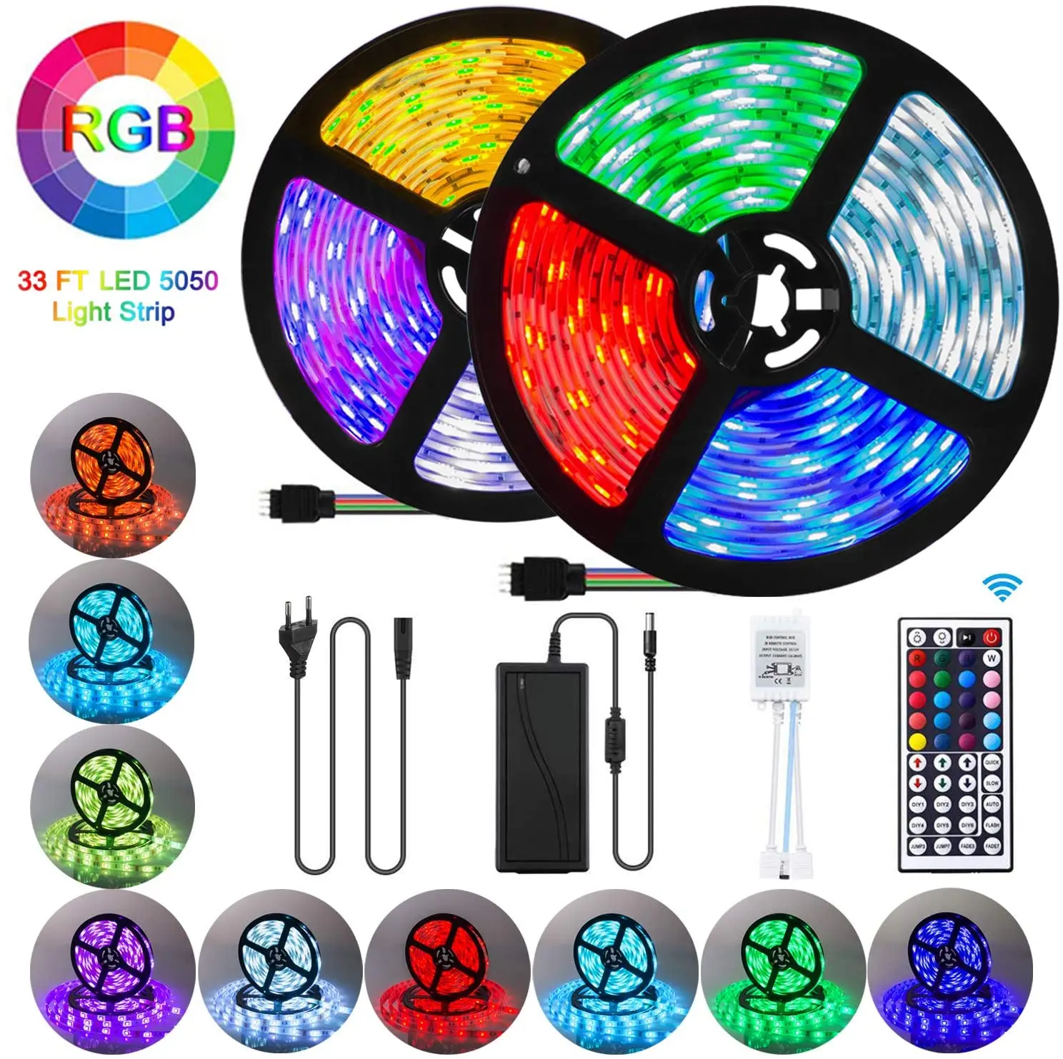 

RGB 5050 Remote Control LED Strip Light DC12V 5M/10M/15M Waterproof Flexible Led Light Strip for Home Garden Decoration