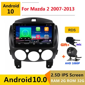 

android 10 car radio auto stereo for Mazda 2 2007 2008 2009 2010 2011 2012 navigation GPS DVD Multimedia Player