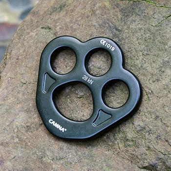 

BLACK Rigging Multi Anchor Descender Bearpaw Rigging Plate For Rock Tree Climb