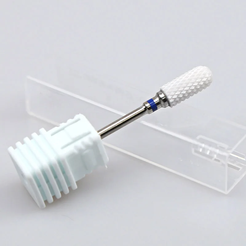 Light Green Ceramic Nail Drill Bit Ceramic Cutters For Manicure Machine Nozzle for Manicure Electric Milling Cutter for Nail Art Tool - Color: Light Green