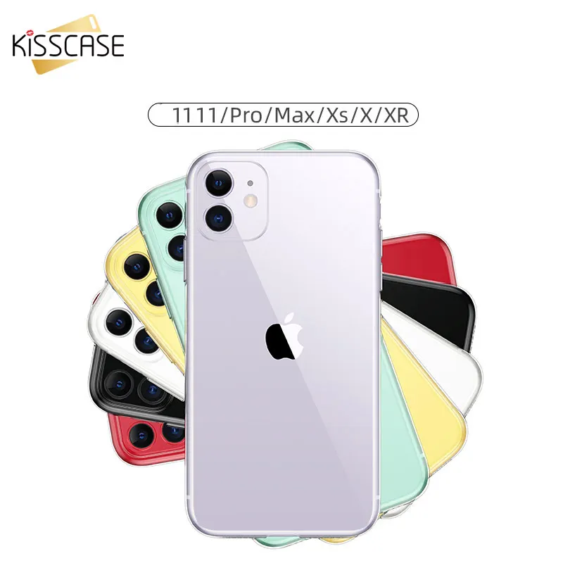Прозрачный чехол для телефона KISSCASE iphone 11 Pro Max XR XS MAX X 7 8 мягкие силиконовые чехлы 6