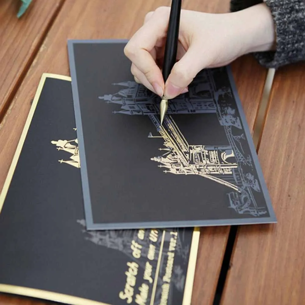4 шт DIY Рисование офисная школа приветствие царапины память Повседневная жизнь