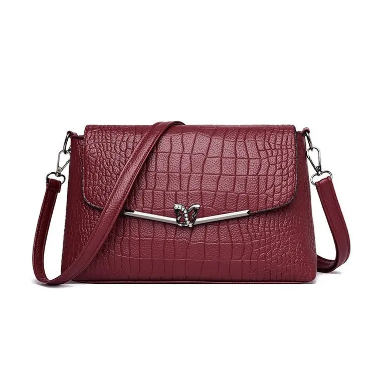 

WOMEN'S Bag New Arrival 2019 New Style Pu Soft Leather Indentation Bag Ol OL Shoulder Bag Women's Shoulder Versatile Bag