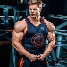 Вспышка медведя стиль лето Jirouxiongdi спортивный фитнес бег тренировочный баскетбольный мяч футбол хлопок i-образный Танк T