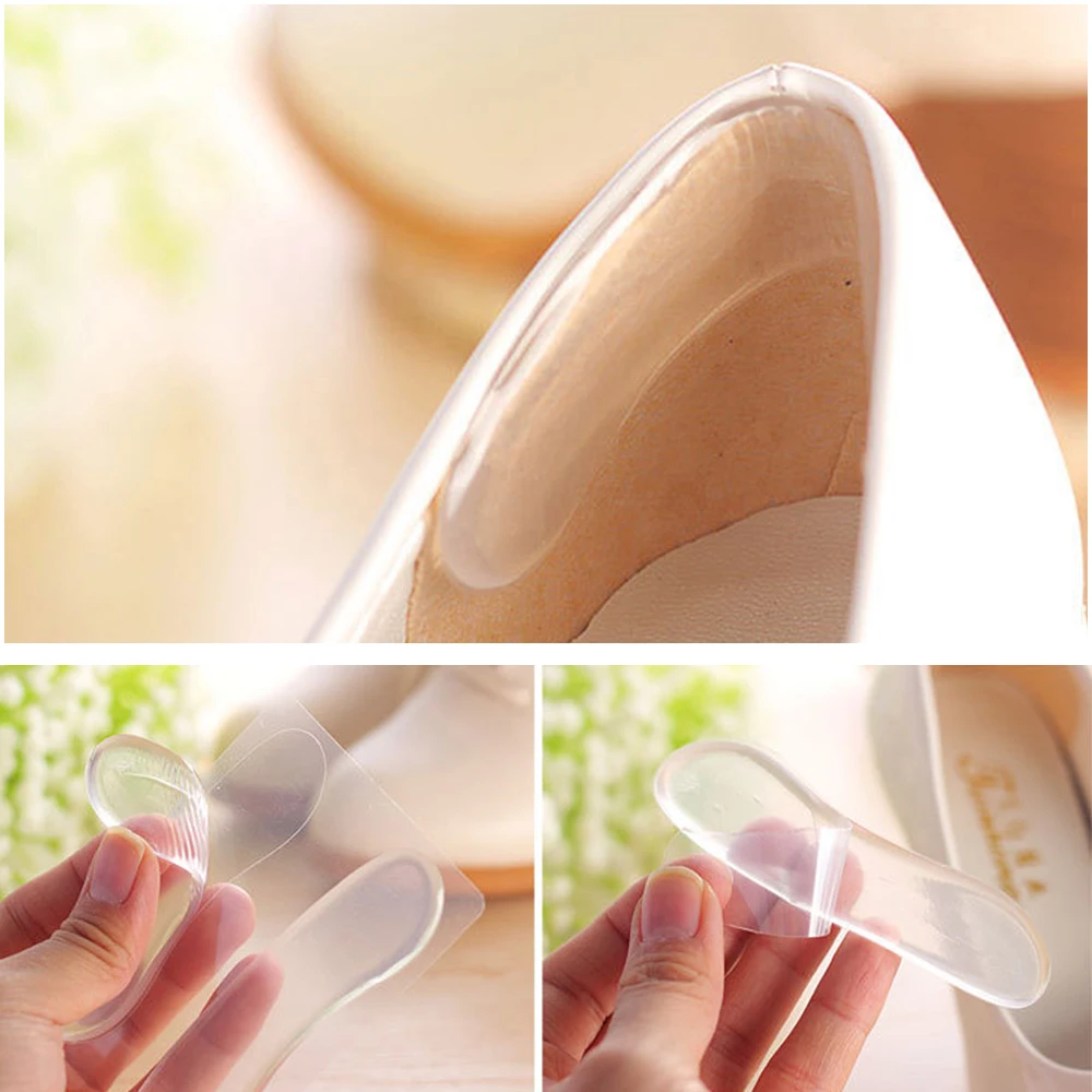 

1 Pair Silicone Invisible Shoe Sticker Foot Shoes Gel Stickers High Heel Cushion Pads Transparent Insole Pad Invisible Insoles