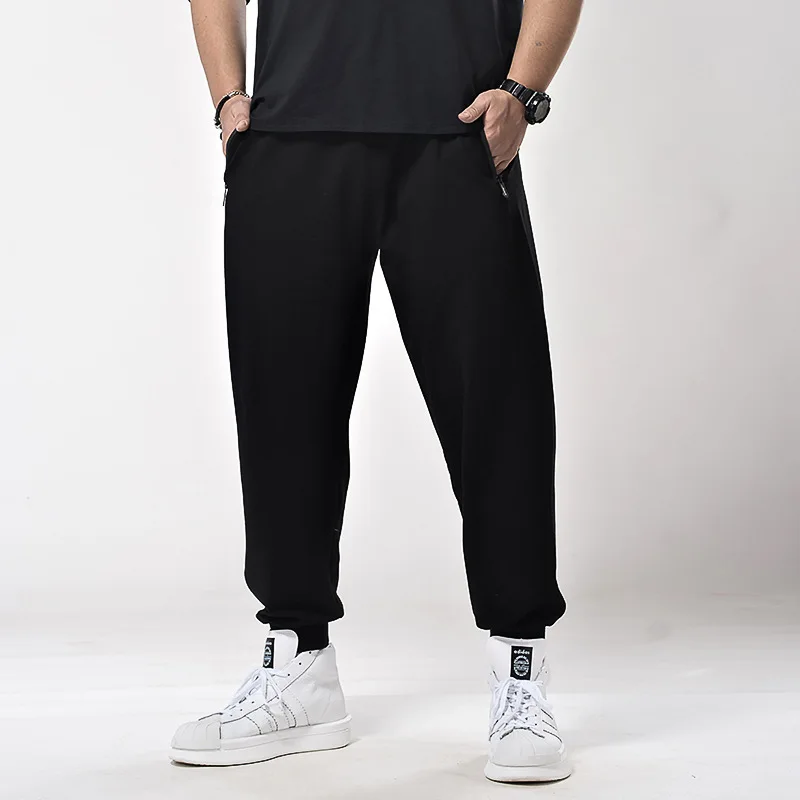 

K70652 Spring And Summer New Style Extra Large Men'S Wear Plus-sized Sports High-waisted Casual Long Pants Skinny Wei
