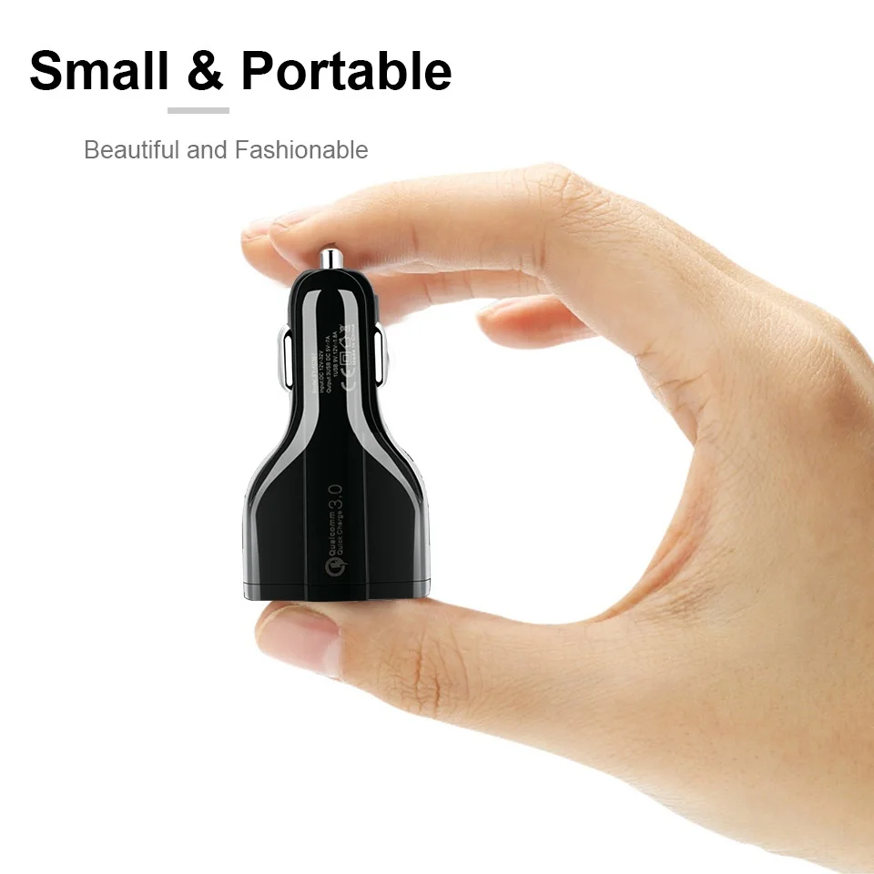 NOHON 3 порта USB Автомобильное зарядное устройство для iPhone samsung huawei 5 в 3.5A QC3.0 Быстрая зарядка тройной порт зарядное устройство для мобильного телефона адаптер