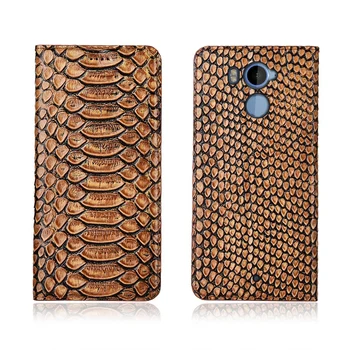 

Python pattern natural genuine leather flip cover card slot holder for HTC U11 Plus phone bag for HTC U11 phone case funda cover