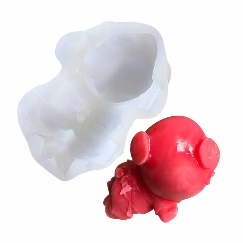 

Big lazy pig sugar molds, silicone lace mold, DIY fondant cake mold chocolate candy mold kitchen baking utensils