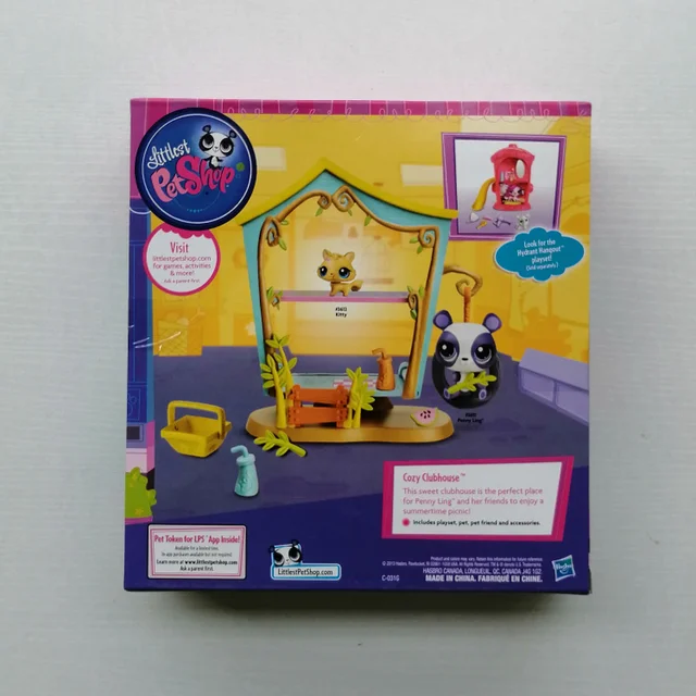 Genuine Hasbro Littlest Pet Shop Cat Dog Cute Cartoon Pretend Play Doll Model Ornaments Decorative Funny Toys Present Children 4