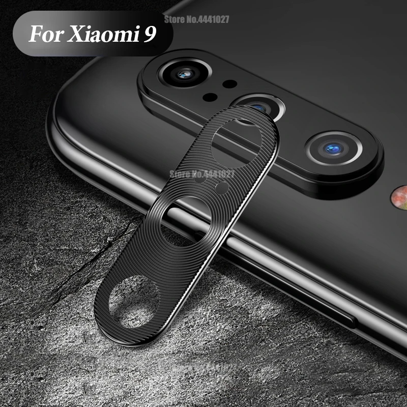 Black Защитное кольцо для объектива камеры для Xiaomi mi 9 mi 9 se Защита камеры металлическое покрытие защитные кольца Крышка для Xiaomi mi 9 mi 9 se - Цвет: Black