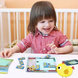 Crianças brinquedos educativos cobra comer lógica pensamento formação jogo de tabuleiro quebra cabeça magnético mesa gam presente