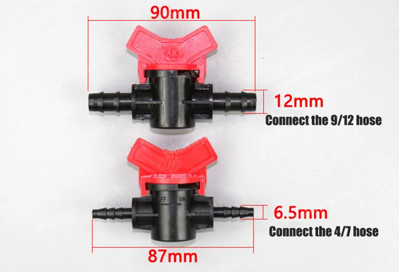 5 шт. колючая Двойная муфта переключатель клапан для 1/4 ''шланг капельного орошения полива системы комплект теплицы цветок