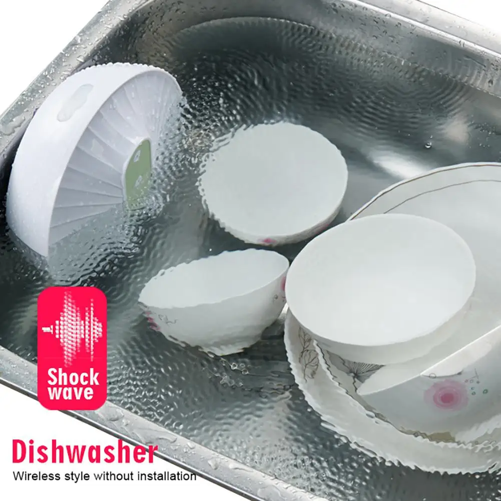 

HobbyLane Mini Ultrasonic Dishwasher Cleaner for Fruits Vegetables Bowl Chopsticks Washing Kitchen Cleaner