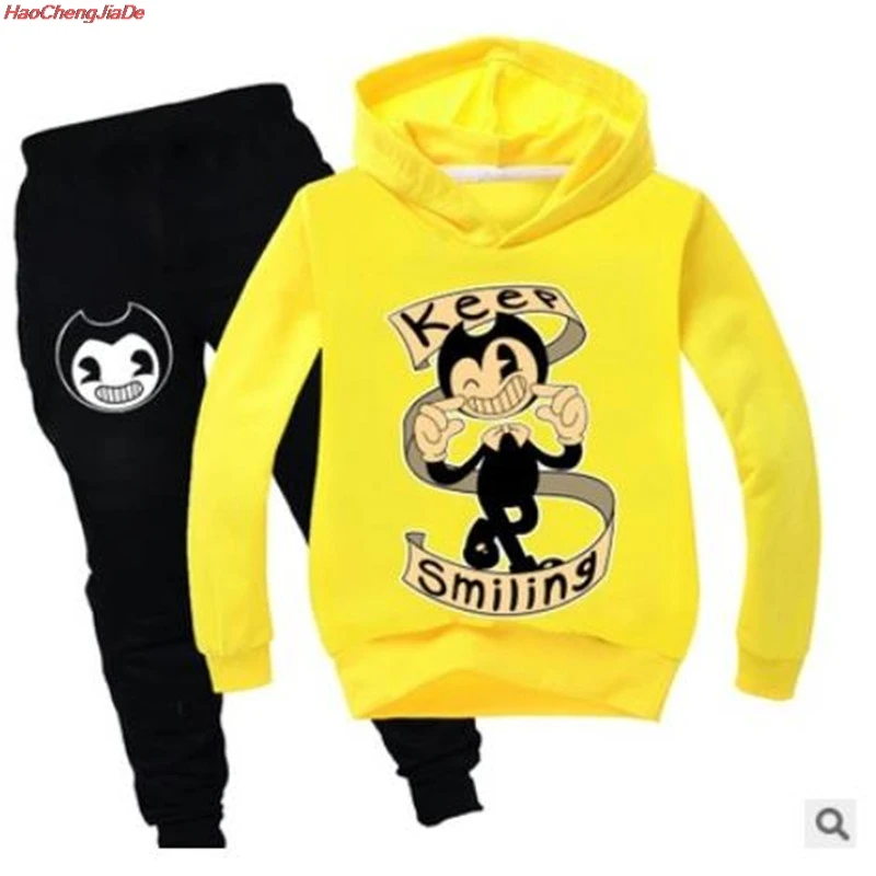 

Boys Girl Bendy Game 3D Printed Clothing Sets Hoodie + Pants Children Kids Sweatshirt Trousers Long Sleeve T Shirt Clothes