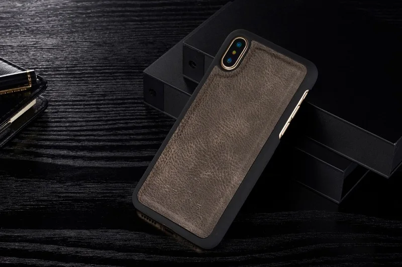 Роскошный Ретро Кожаный чехол для iPhone X XS Max XR 11 Pro Max откидной Магнитный чехол для iPhone 7 8 6S Plus 5 5S SE кошелек слот для карт съёмный корпус