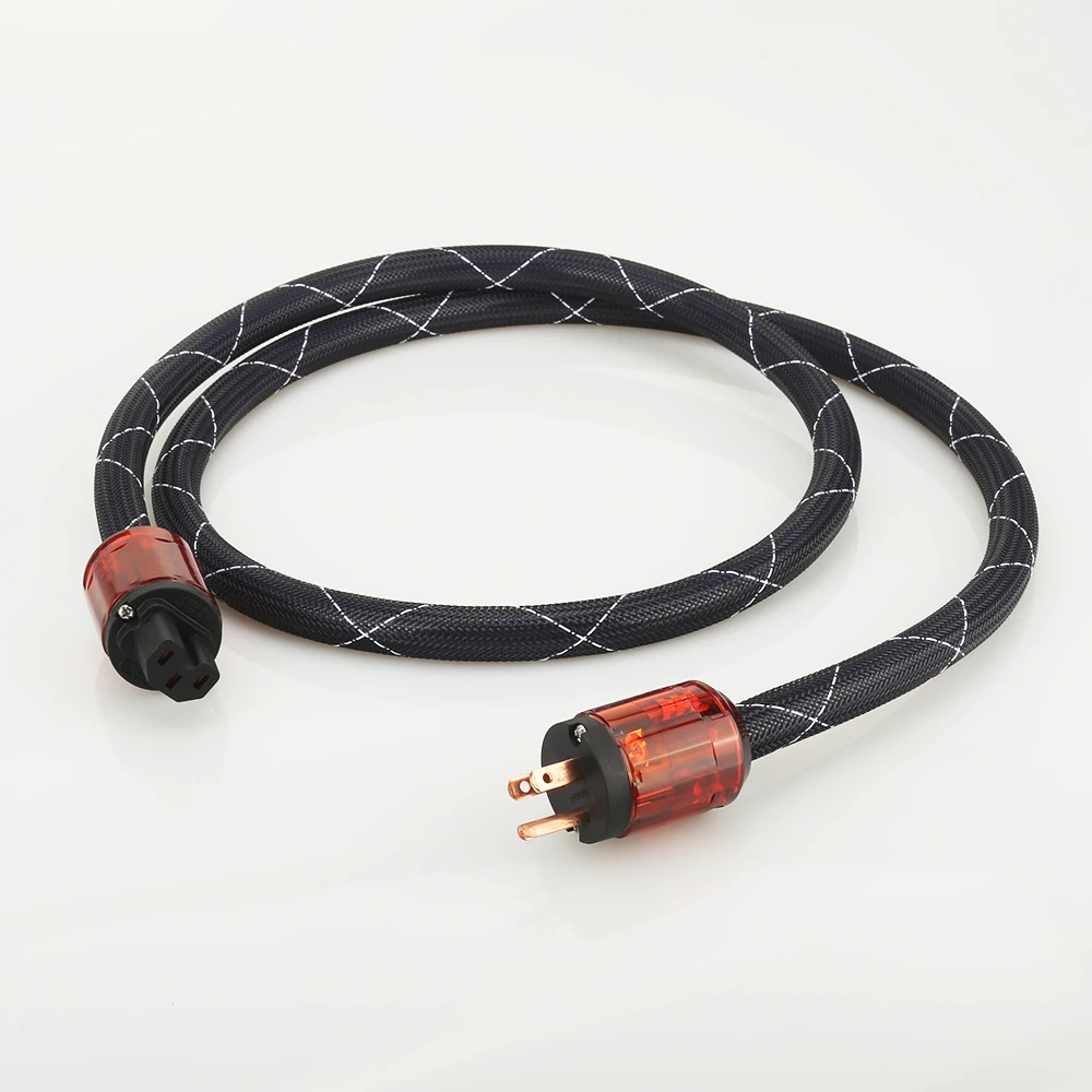 Hifi аудио высокого качества из меди Audiophile шнур питания кабель США AC сетевой |