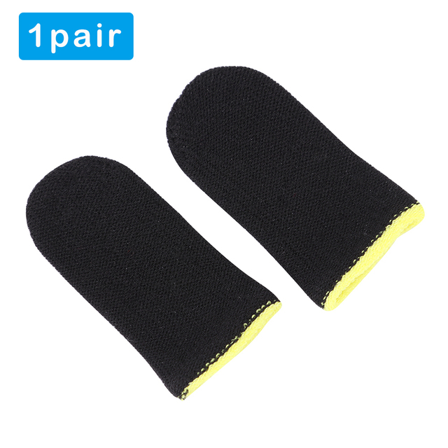 Game Controller Finger Cover Proof Non-Scratch Sensitive Touch Screen Gaming Finger Thumb Sleeve Gloves for PUBG game
