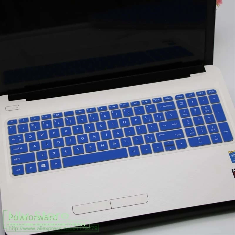 Для hp 15-ay039wm 15-ay011nr 15-ay039wm ay103dx ay101tu 15-ay019tu 15-ay108ne 15-ay 15,6 ''чехол для клавиатуры ноутбука кожи - Цвет: blue