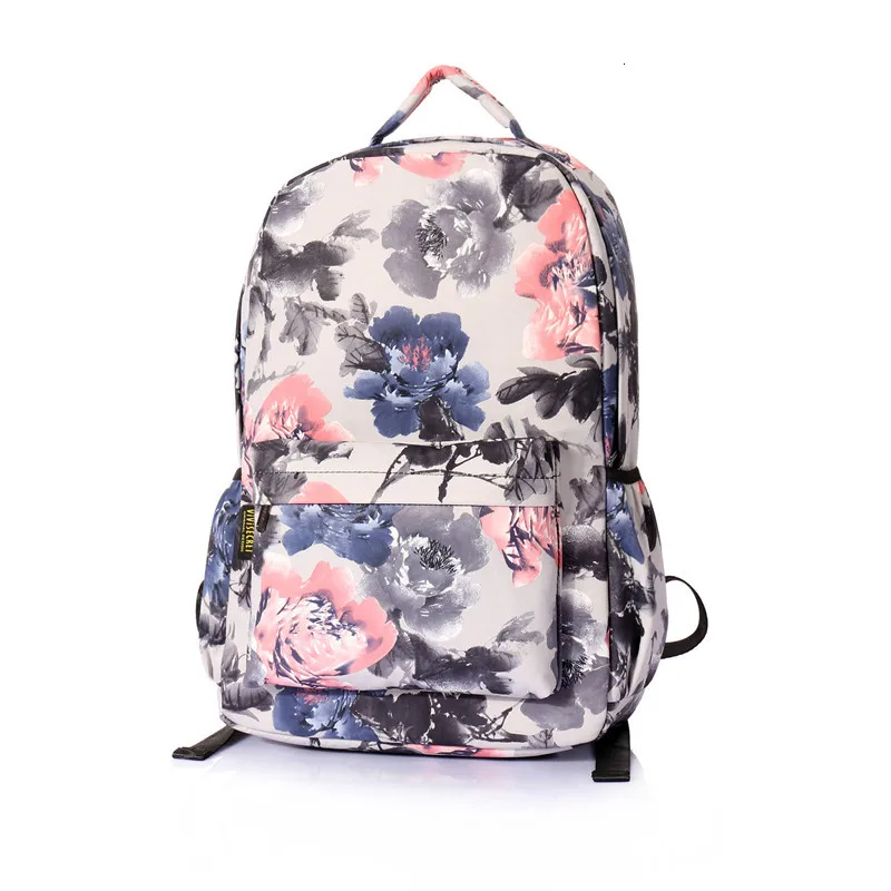 Ink peony Новые школьные сумки С Рисунком Слона; mochila escolar infantil; рюкзак для ноутбука; Детские рюкзаки для девочек и мальчиков; дорожная сумка; детская сумка - Цвет: Ink peony