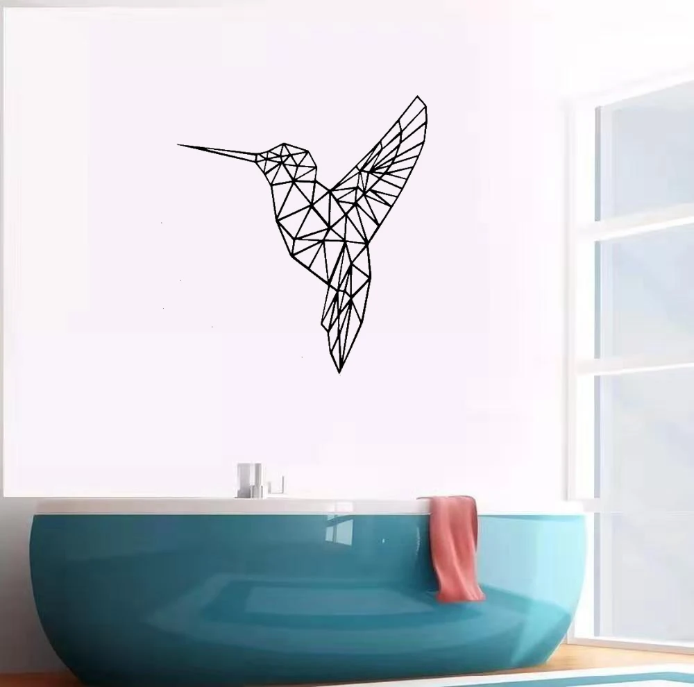 3D геометрическая птица самоклеющаяся виниловая Водонепроницаемая Наклейка на стену художественная наклейка для детской комнаты гостиная домашний декор наклейка s Фреска