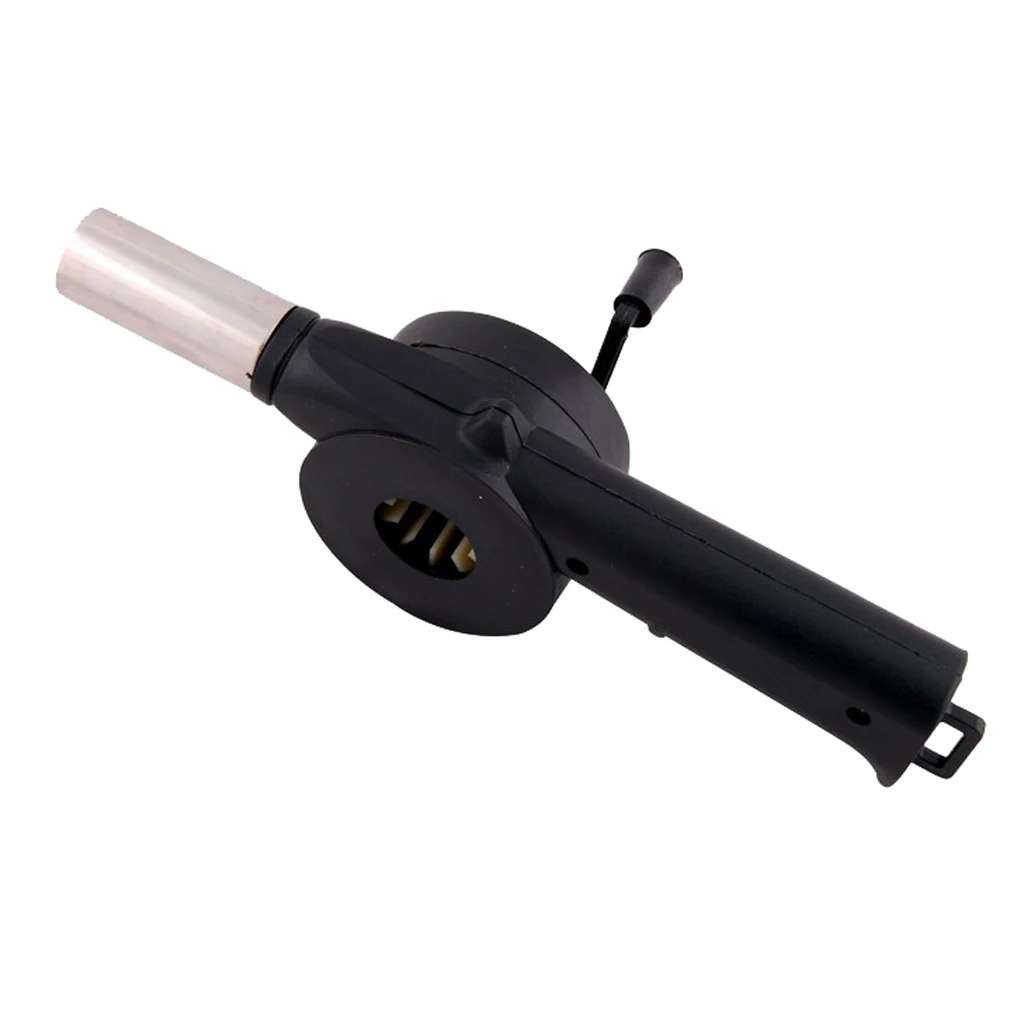 Air Blower for BBQ Fire Bellows Hand Crank Barbecue Outdoor Cooking Camping, for charcoal grill BBQ campfire fireplace