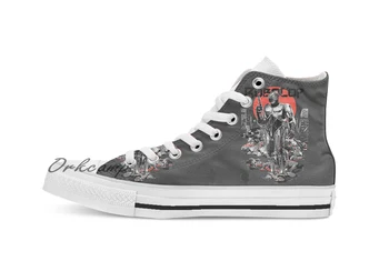 

RoboCop Graphic Novee Style Custom Casual High Top lace-up Canvas shoes sneakers Drop shipping