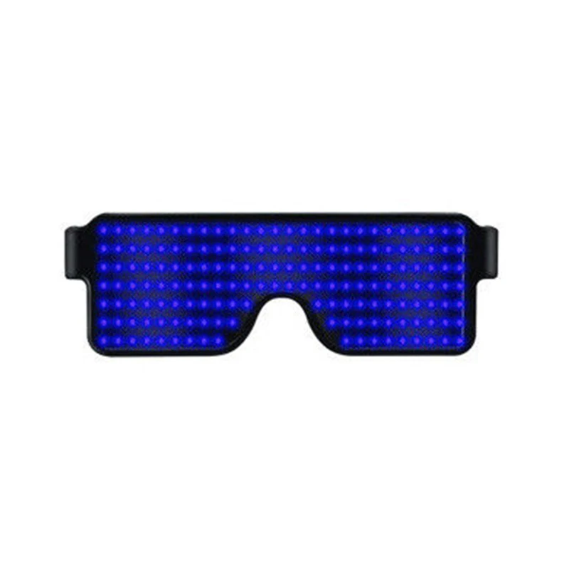 blue light Динамический световой свет светодиодный Очки инновационный фестиваль праздничные солнцезащитные очки светодиодный свет вечерние украшения для очков - Цвет: blue light