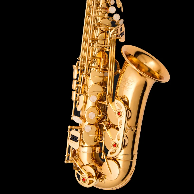 Gold Альт саксофон NAIPUTESI NT-802 Abalone Пряжка E плоская Античная Медная поверхность 802 альт саксофон с аксессуарами принимаем индивидуальные названия - Цвет: Gold