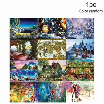 

1000pcs Paper Jigsaw Puzzle Sets Educational Decompression Toy Eco-friendly Paper For Adults Children Learning Developing Toy