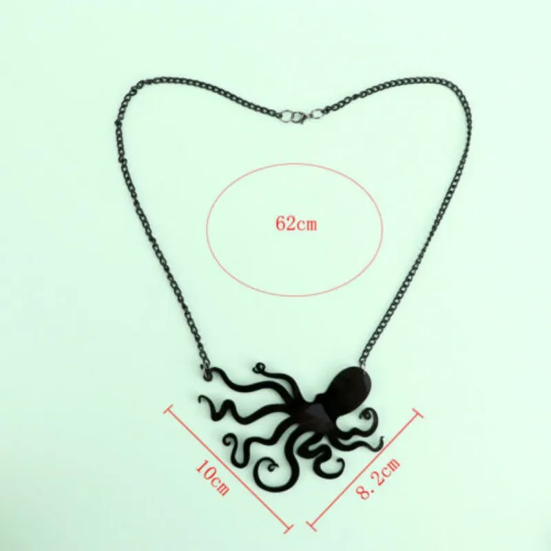 Модная подвеска Медуза ожерелье Уникальный Осьминог свитер цепь ожерелье для женщин ювелирные изделия