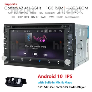 

2 din android 10.0 car dvd for nissan qashqai x-trail almera juke universal car multimedia player gps navigation mirror link cam