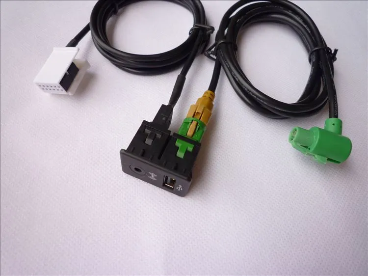 USB AUX кабель переключатель подходит для RCD510 RNS510 версии Passat B6 B7 CC Golf Mk6 3CD 035 249|rns510