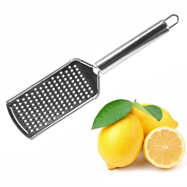 Râpe à citron et fromage en acier inoxydable, multi-usages, tranchant,  outil pour fruits et légumes, rabot à copeaux, accessoires de cuisine,  zesteur - AliExpress