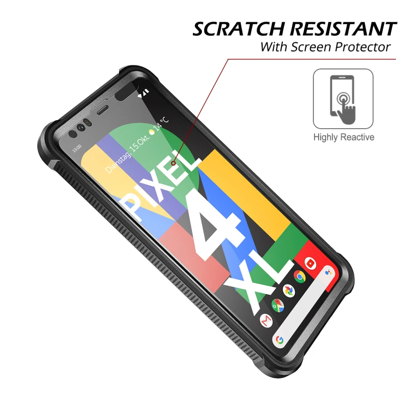 Роскошный Жесткий чехол грандевер для Google Pixel 4 XL, чехол, защита экрана, PC, TPU, силикон, 360, защита, shpock, чехол, Funda