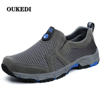 

Summer Sneakers Outdoor Breathable Men Hiking Shoes Man Trekking Trail Water Sandals Non-slip Wear Climbing Shoes Big Size