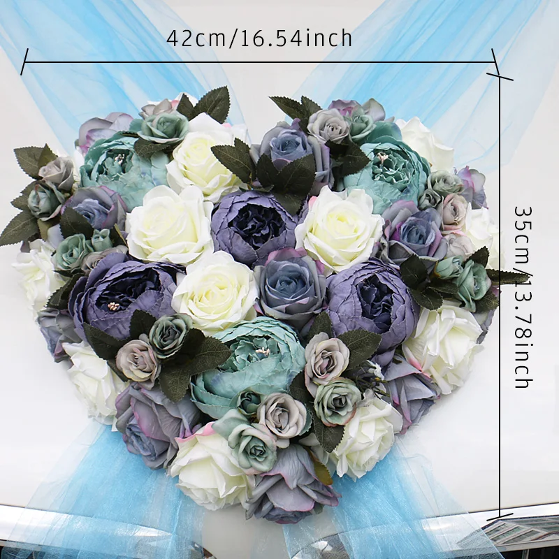 Hochzeit Auto Dekoration Blumen Set Romantische Silk Gefälschte Künstliche  Rose Blume Garland Ziehen Blumen DIY Hochzeit Party Zubehör - AliExpress