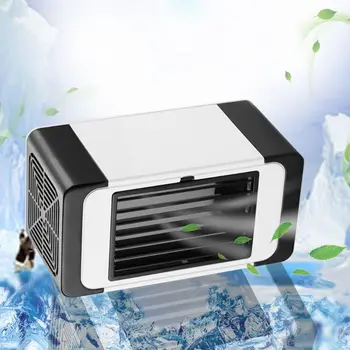

USB Air Cooler Mini Portable Silent Air Conditioner Fan Water Cooling Fan Noiseless Evaporative Air Humidifier for Room Office