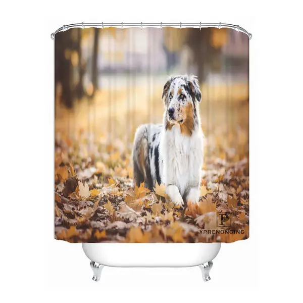 Shower Curtain Пользовательские немецкая овчарка Собака водонепроницаемый Душ занавес для ванной комнаты s крючки полиэстер ткань разные размеры#180421-Sina-08 - Цвет: Shower Curtain