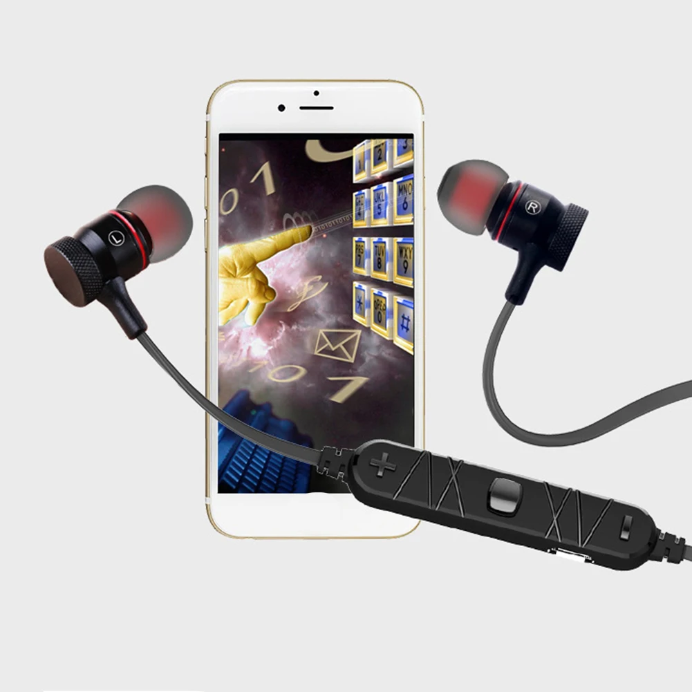 Awei шумоподавление в уши магнитные Bluetooth Беспроводные наушники с микрофоном стерео наушники для всех смартфонов