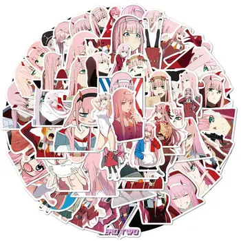 

100Pcs/set Anime Darling In The FranXX Zero Two 02 Stickers Cosplay Glossy DIY Collectible Gift