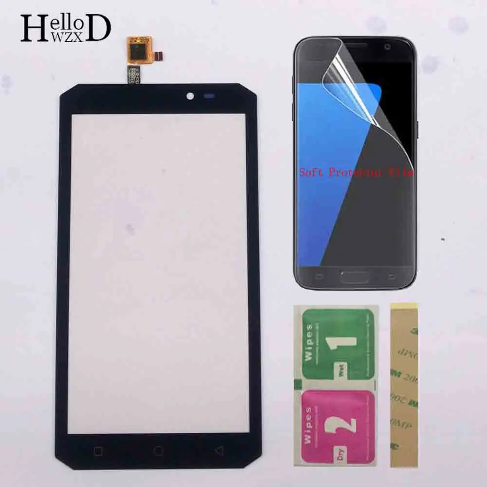 Black Сенсорный экран Панель для OUKITEL K10000 Max Сенсорный экран планшета Панель ремонт спереди Стекло объектив Сенсор 3M клей+ защитная пленка - Цвет: Black