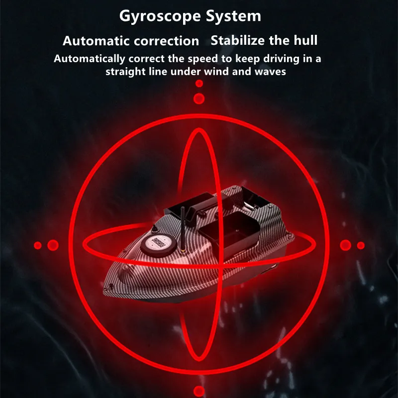 GPS Fixed-point Nesting Sonar Fish RC Bait Boat 500M 2KG Load LCD Screen Waterproof Design Auto Correction Yaw RC Fishing Boat 3 GPS Fixed-point Nesting Sonar Fish RC Bait Boat 500M 2KG Load LCD Screen Waterproof Design Auto Correction Yaw RC Fishing Boat 3