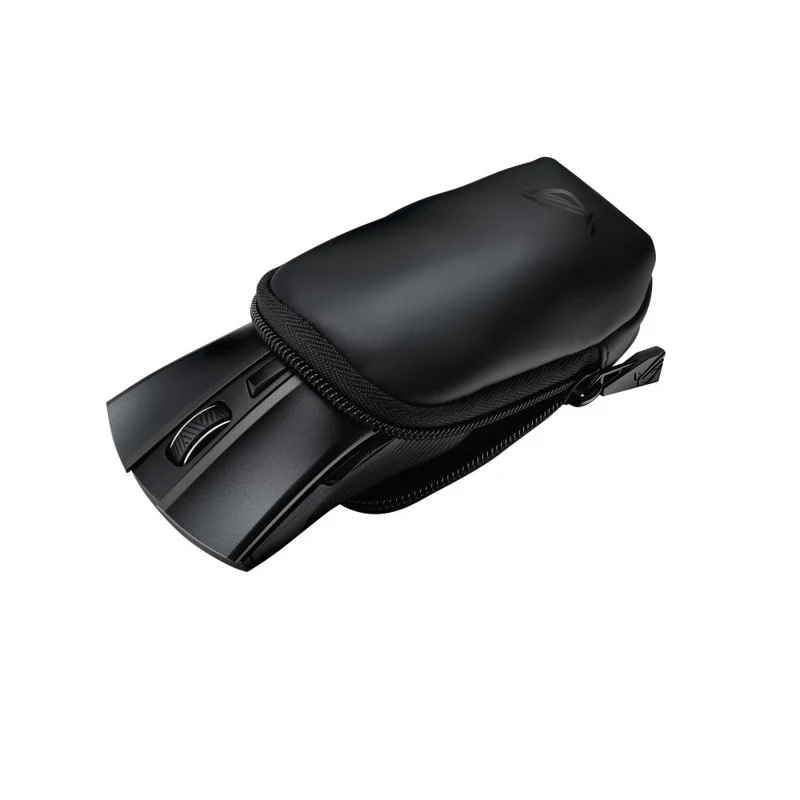Мышь ASUS ROG Strix Carry 90MP01B0-B0UA00 беспроводная, оптическая, 7200 dpi, USB/Bluetooth, чехол, цвет: черный