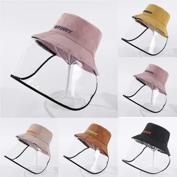 

50^Women Lady Anti-spitting Protective Hat Dustproof Cover Adult Fisherman Cap Hat Anti Infection Protective Hat