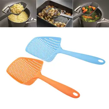 

High Quality Scoop Colander Nylon Spoon Strainer Kitchen Tool Food Scoop Random Color 1PC kitchen accessories kitchen items