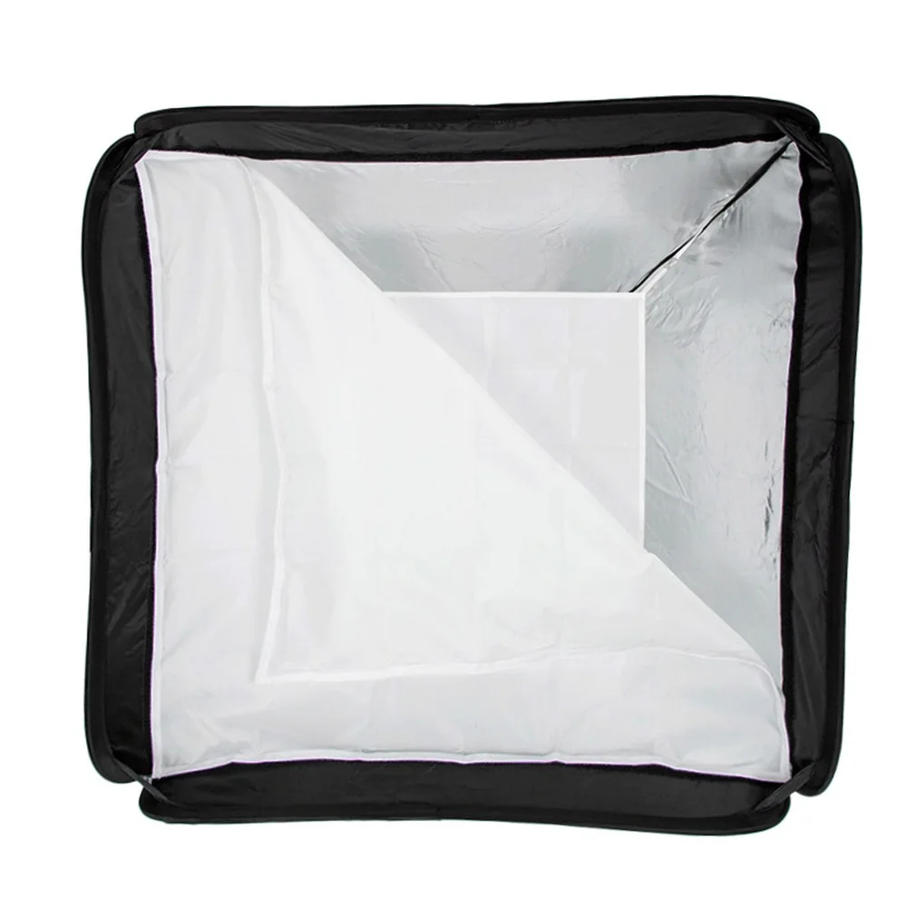 Складной софтбокс 24x24 дюйма/60x60 см с кронштейном s-типа для Speedlite студийная вспышка моносвет